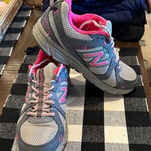 New Balance Gray and Pink Athletic Shoes
